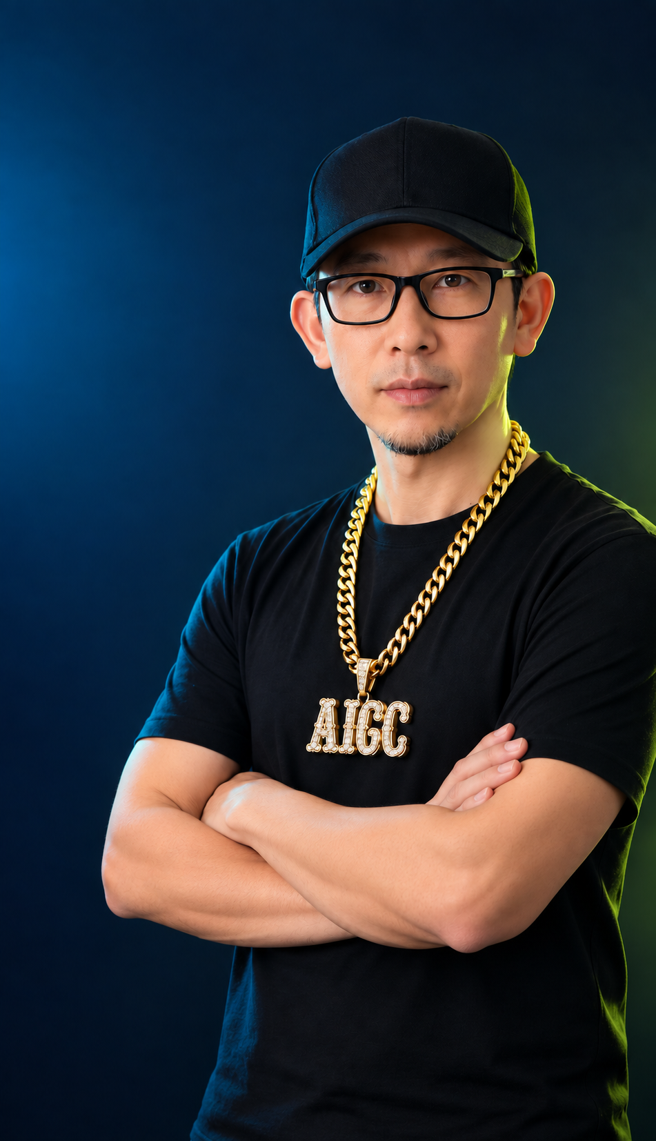 AIGC instructor standing with arms crossed